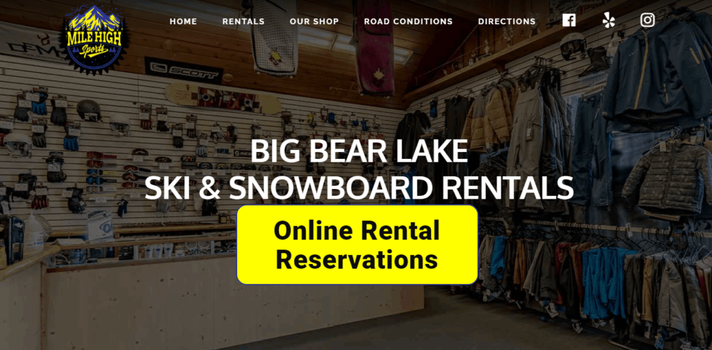 Home Page Of Mile High Sports / https://milehighskiandboard.com/
Link: https://milehighskiandboard.com/