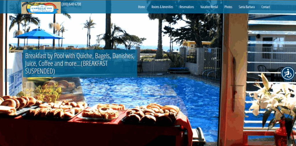 Homepage Of Cabrillo Inn at the Beach / https://www.cabrilloinn.com/
Link: https://www.cabrilloinn.com/
