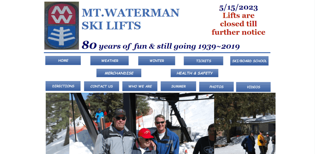 Homepage Of Mt Waterman Ski Lifts / http://www.mtwaterman.org/
Link: http://www.mtwaterman.org/