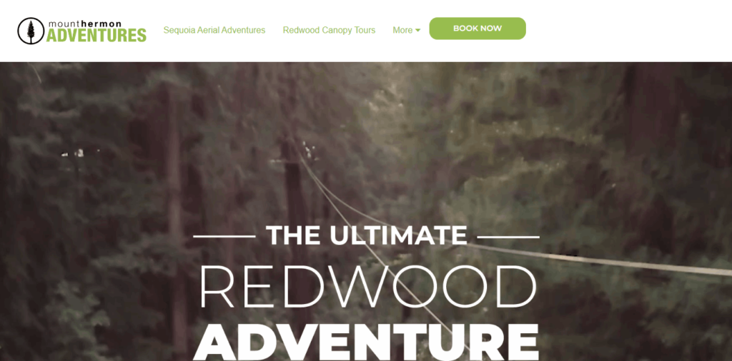 Homepage Of Redwood Canopy Tour / http://redwoodcanopytour.com/
Link: http://redwoodcanopytour.com/