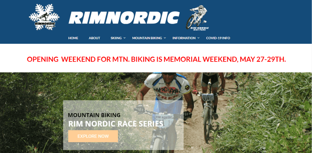 Homepage Of Rim Nordic Ski Area / https://rimnordic.com/
Link: https://rimnordic.com/
