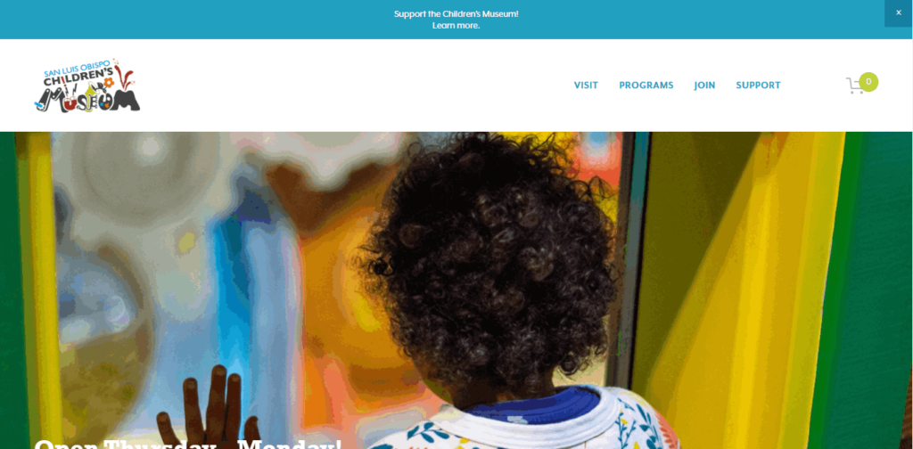 Homepage Of San Luis Obispo Children's Museum / https://www.slocm.org/
Link: https://www.slocm.org/