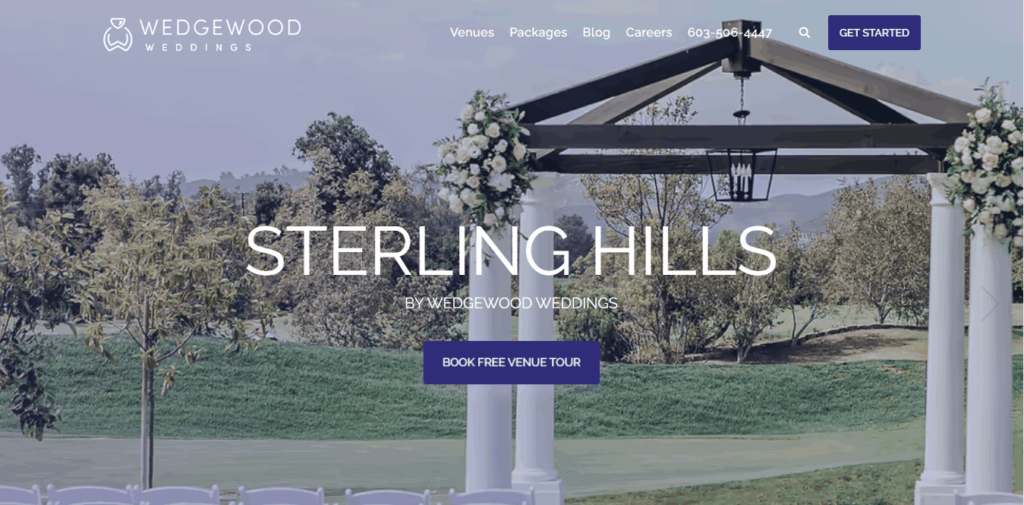 Homepage Of Sterling Hills by Wedgewood Weddings / https://www.wedgewoodweddings.com/sterlinghills?utm_campaign=gmb
Link: https://www.wedgewoodweddings.com/sterlinghills?utm_campaign=gmb