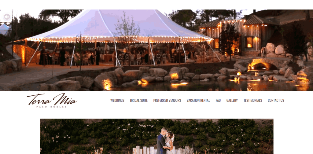 Homepage Of Terra Mia Resort and Wedding Venue / http://terramiavineyard.com/
Link: http://terramiavineyard.com/