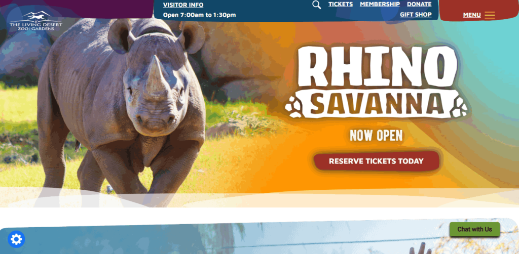 Homepage of The Living Desert Zoo and Gardens / https://www.livingdesert.org/
Link: The Living Desert Zoo and Gardens / https://www.livingdesert.org/
