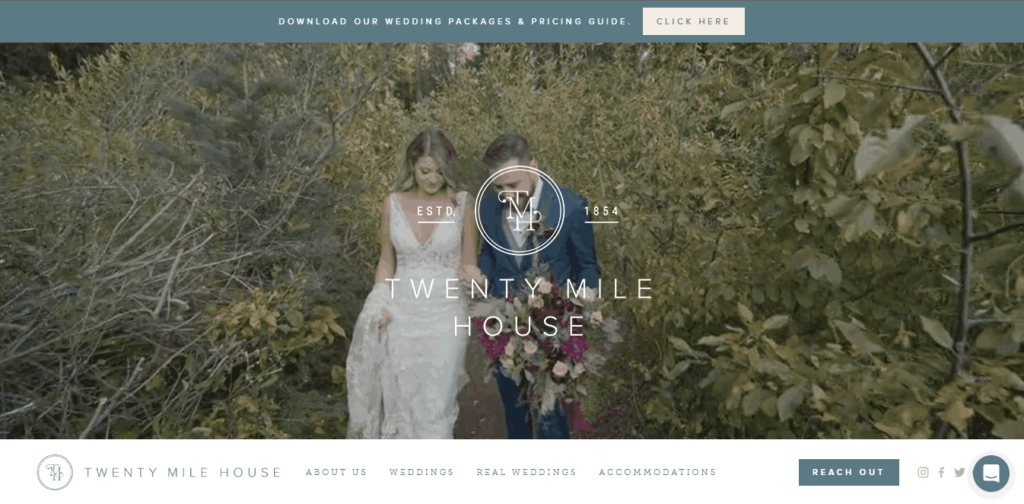 Homepage Of Twenty Mile House / https://twentymilehouse.com/
Link: https://twentymilehouse.com/
