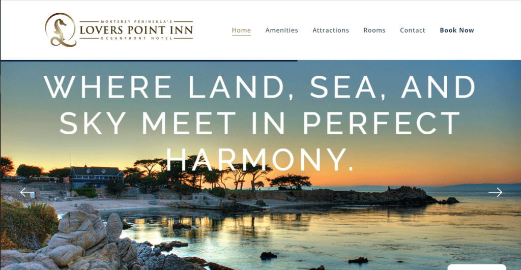 Homepage of Lover's Point Inn / https://www.loverspointinnpg.com
