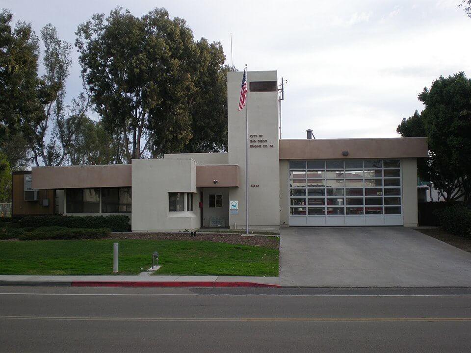 Fire Station at Mira Mesa / Wikipedia / Manafan5 https://en.wikipedia.org/wiki/Mira_Mesa,_San_Diego#/media/File:SDFD_Station_-_38.JPG
