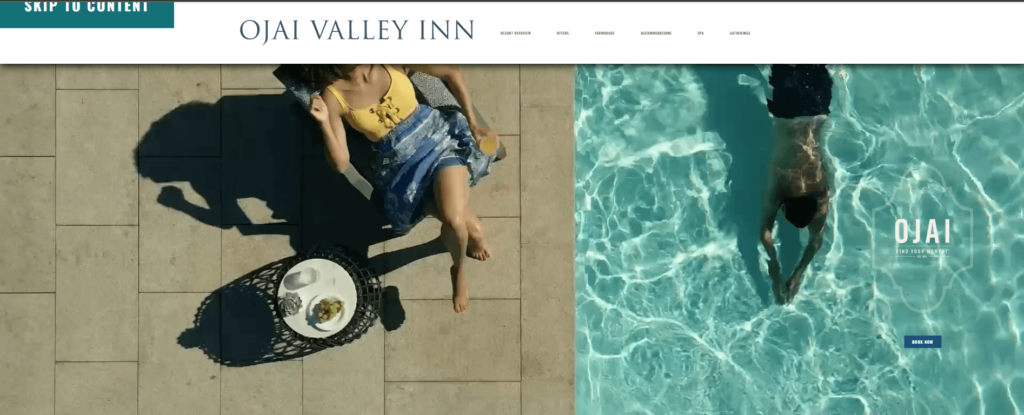 Homepage of Ojai Valley Inn / ojaivalleyinn.com