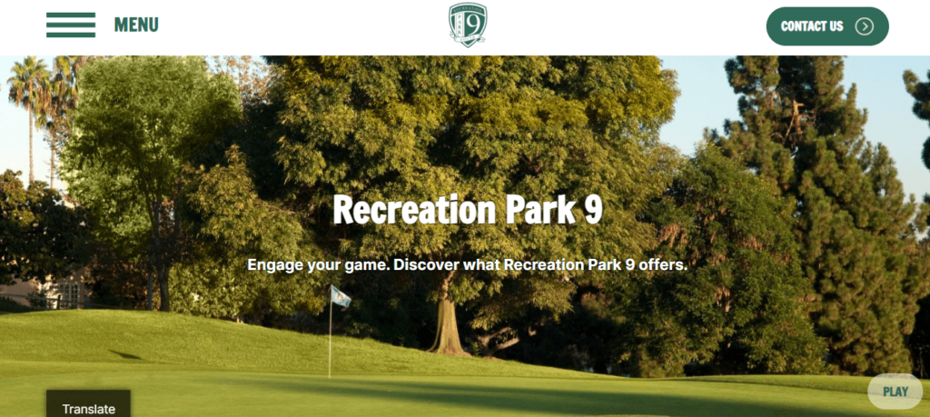 Homepage of Recreation Park Golf Course 9 /
Link: recpark9.com