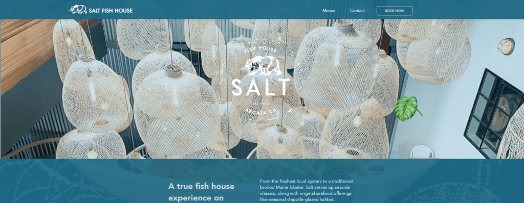 Homepage of SALT Fish House / saltfishhouse.com