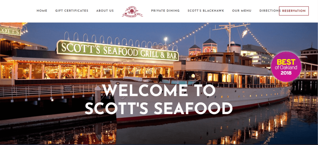 Homepage of Scott's Seafood Restaurant  / scottsjls.com