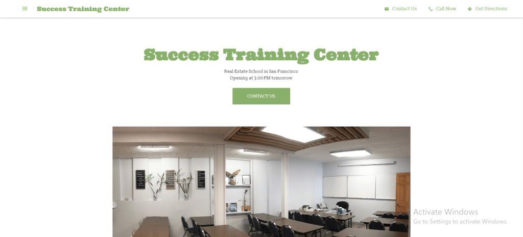 Homepage of Success Training Center / stcsf.school