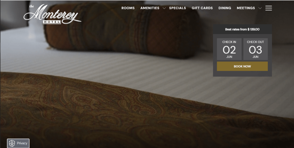 Homepage of The Monterey Hotel / https://www.montereyhotel.com/?y_source=1_MzA0NTkwMjctNzE1LWxvY2F0aW9uLndlYnNpdGU%3D
