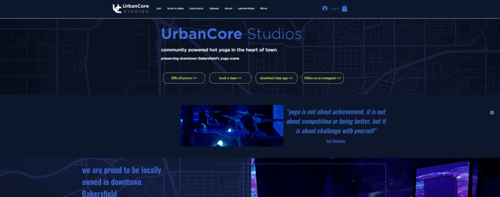 Homepage of UrbanCore Studios / urbancorestudios.com