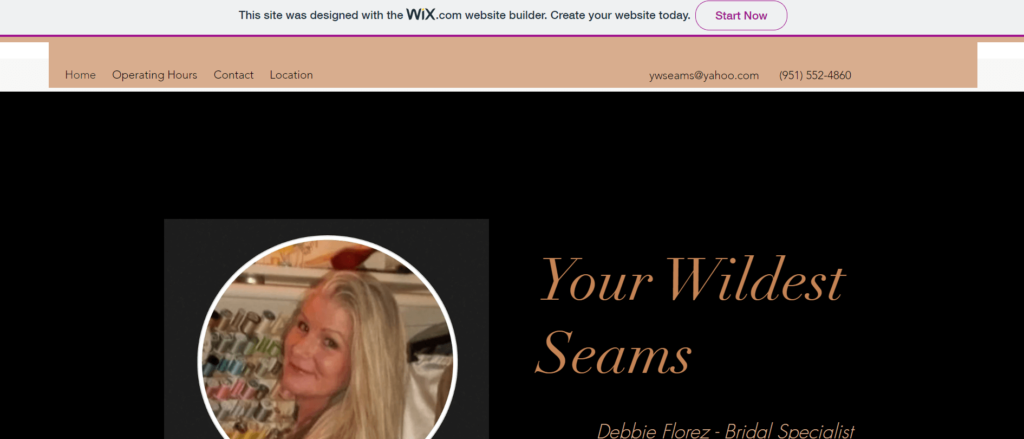 Homepage of Your Wildest Seams / ywseams.wixsite.com